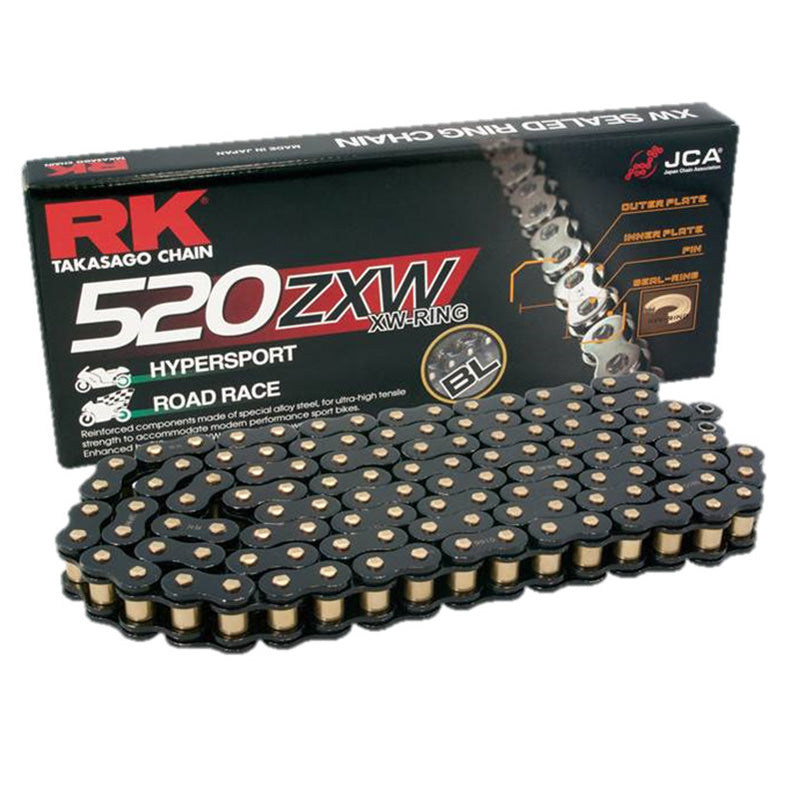BL520ZXW CHAIN 120L-RL BLACK GOLD PIN