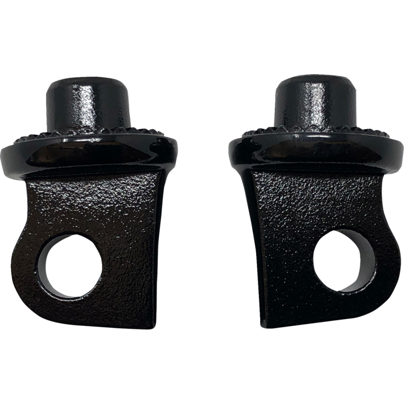 SPLINED PEG ADAPTERS GLOSS BLACK HD MALE MOUNT