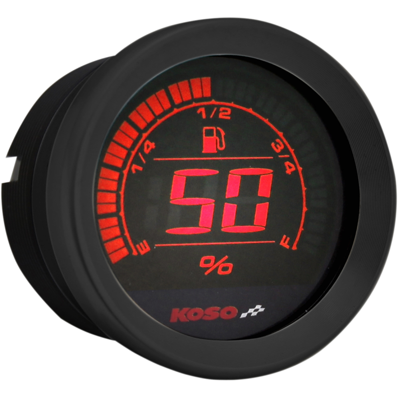 FUEL GAUGE HD 2" BLK