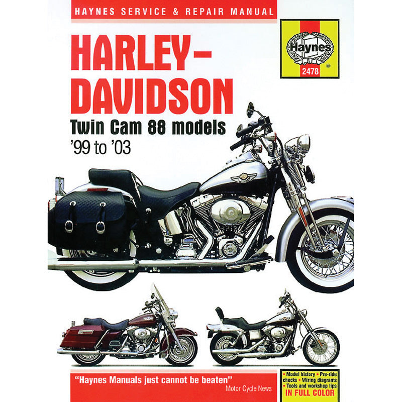 HAYNES MANUAL DELUXE HARLEY TWIN CAM 88 99-08