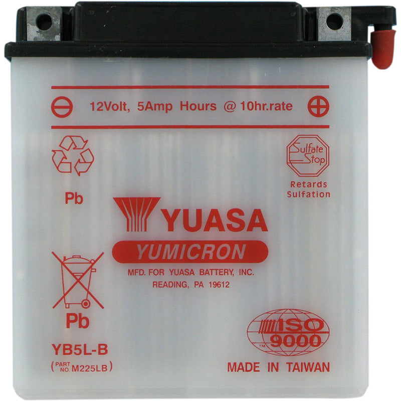 YUASA YUMICRON HIGH PERFORMANCE CONVENTIONAL BATTERY (ACID SOLD SEPARATELY)