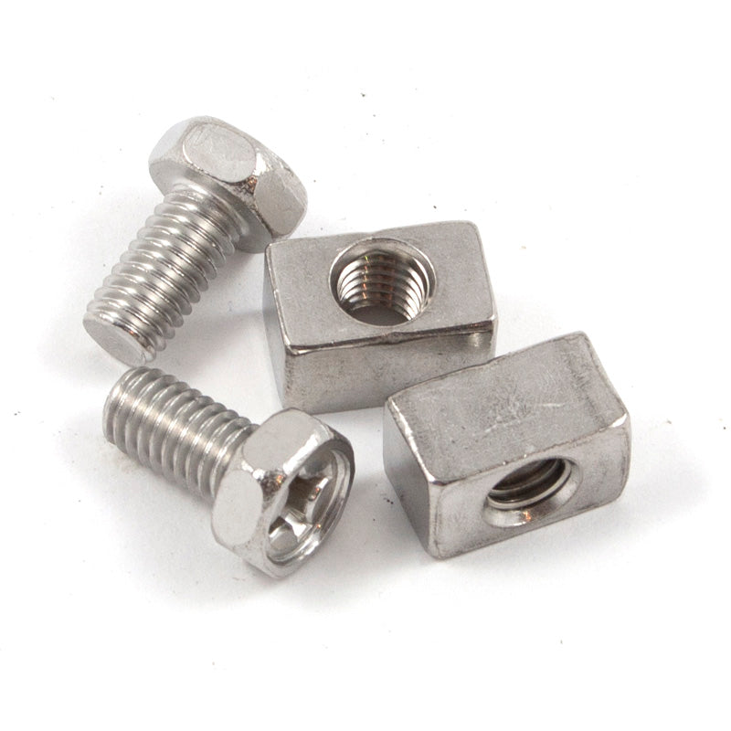 BATTERY 12MM STAINLESS NUT  SCREW 4PCS.