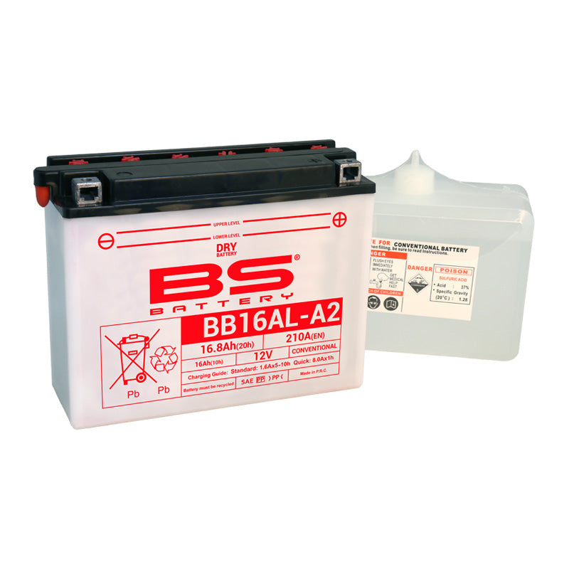 BB16AL-A2 12V BATTERY WITH ACID PACK