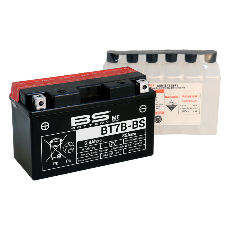 BT7B-BS MAINTENANCE FREE 12V BATTERY