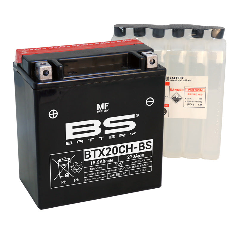 BTX20CH-BS MAINTENANCE FREE 12V BATTERY