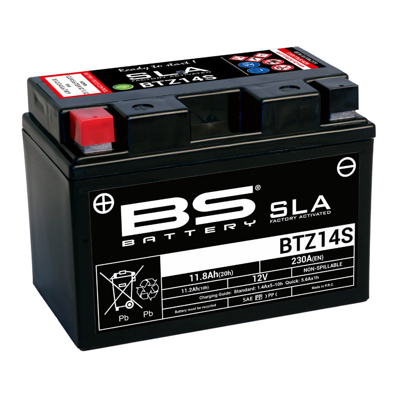 BTZ14S SLA, FACTORY ACTIVATED 12V BATTERY