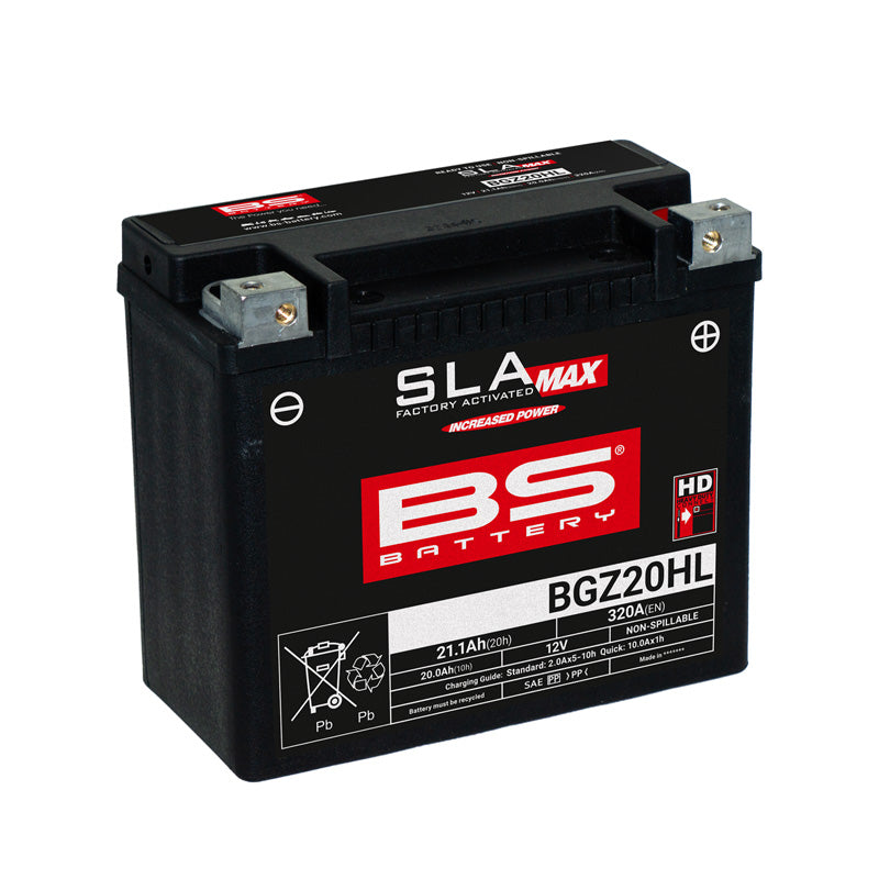 BGZ20HL SLA MAX FACTORY ACTIVATED 12V BATTERY