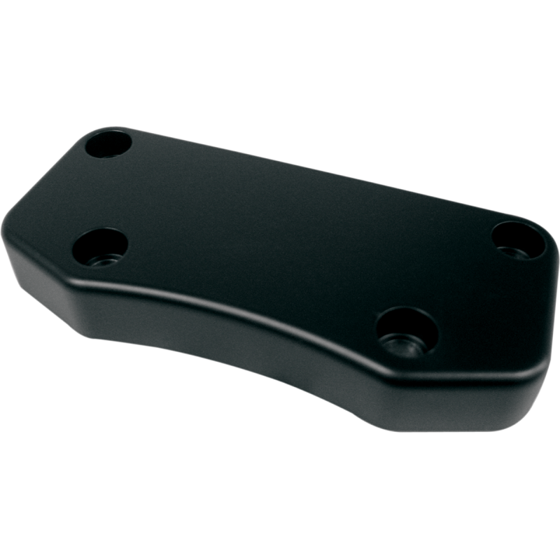 1" SMOOTH HANDLEBAR CLAMP BLK W/HOLES