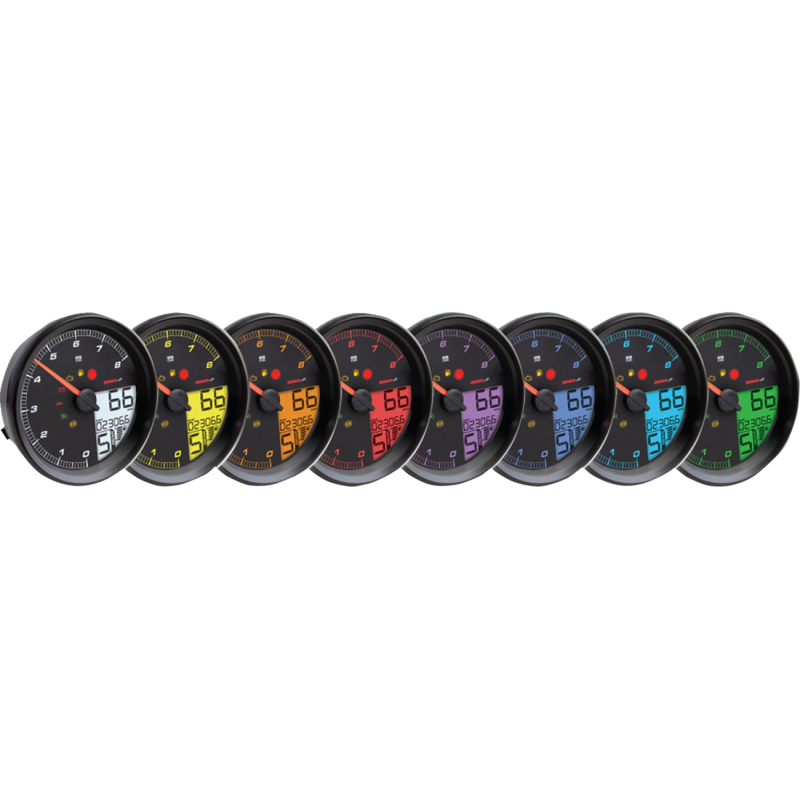 HD-05 MULTIFUNCTION METER DYNA MULTI FIT BLACK BEZEL