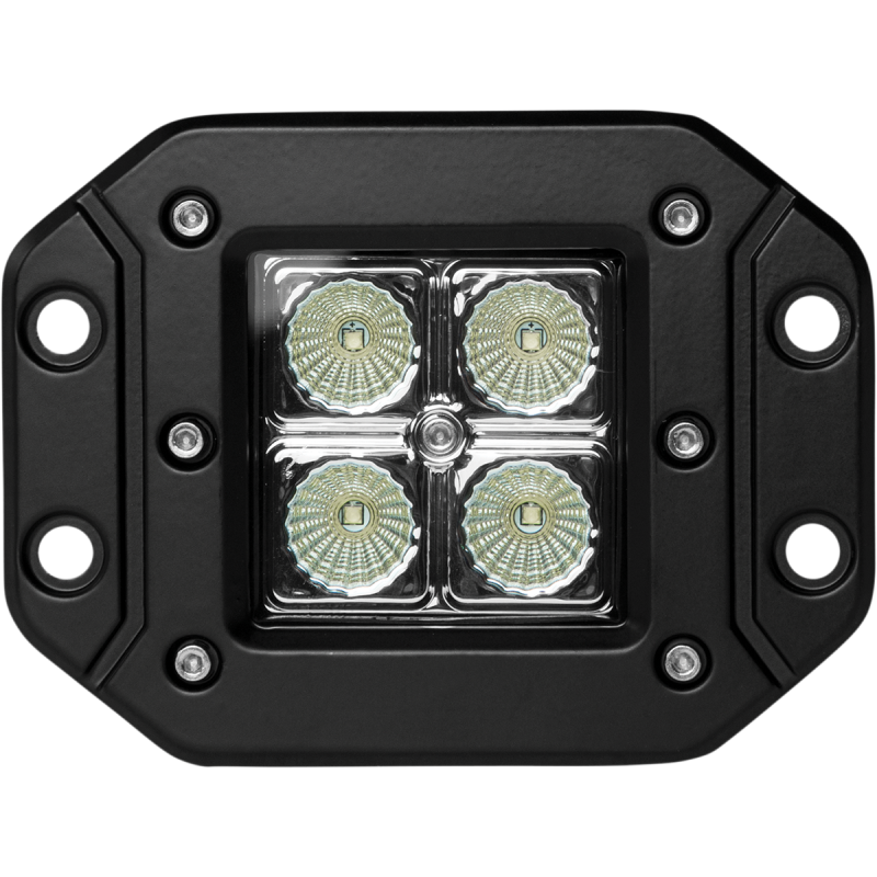 LED - Work Light - 16w - 4PK Flush Mount - Flood - Black Ops