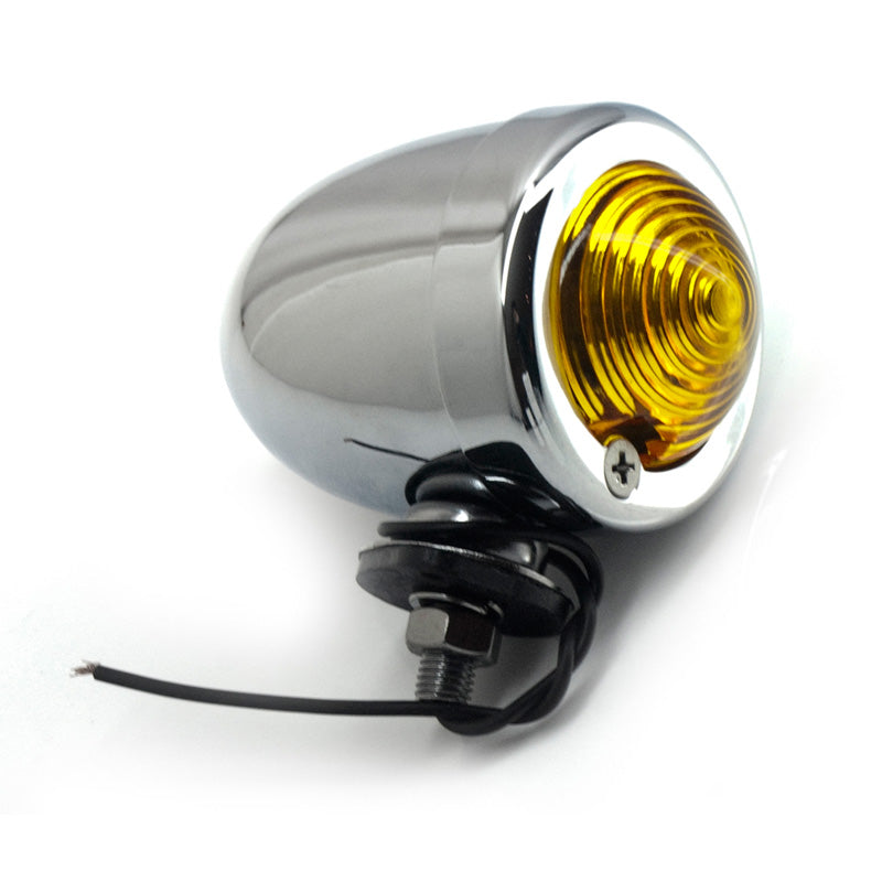 BULLET MARKER LIGHT AMBER W/OUT VISOR.