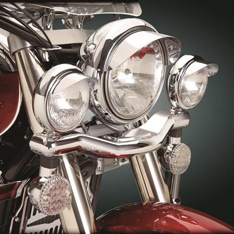 HEADLIGHT VISOR 5 3/4' CHROME.