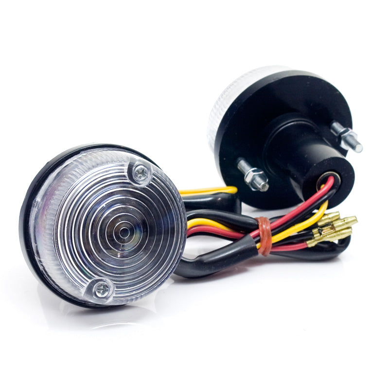 #TWIN TAILLIGHT ROUND CLEAR 2/PCS.