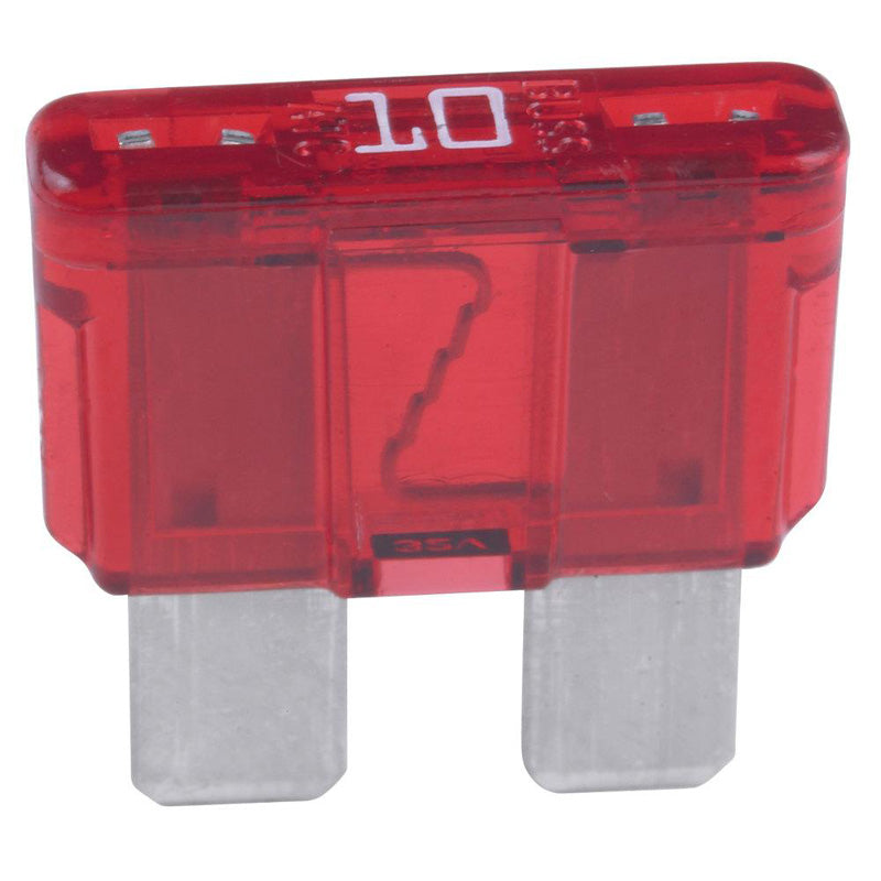 PLUG FUSE 10 AMP PACK 10 PCS RED.
