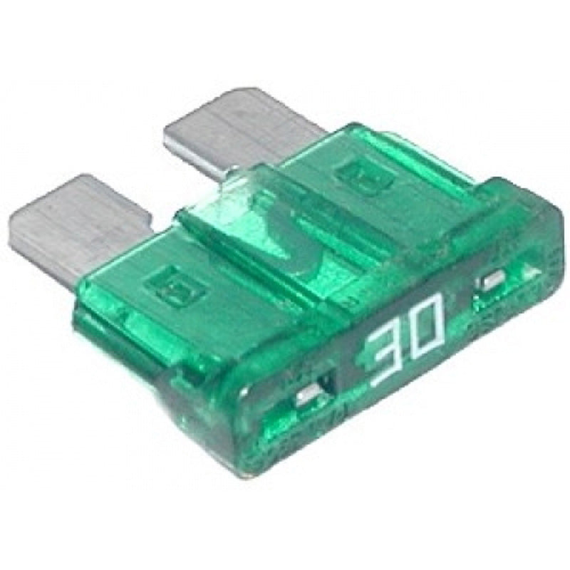 BLADE FUSE 30 AMPERE 10 PCS B/PCK GREEN.