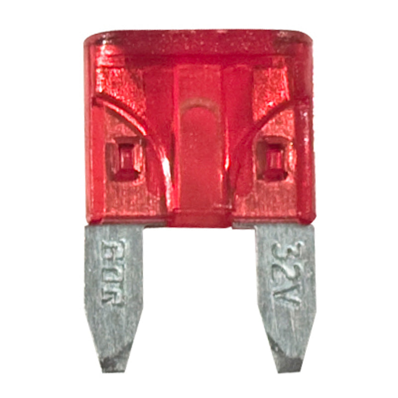 MINI PLUG FUSE 10 AMP. BOX 10PCS RED.