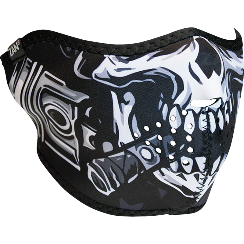 NEOPRENE 1/2 MASK BIKER SKULL
