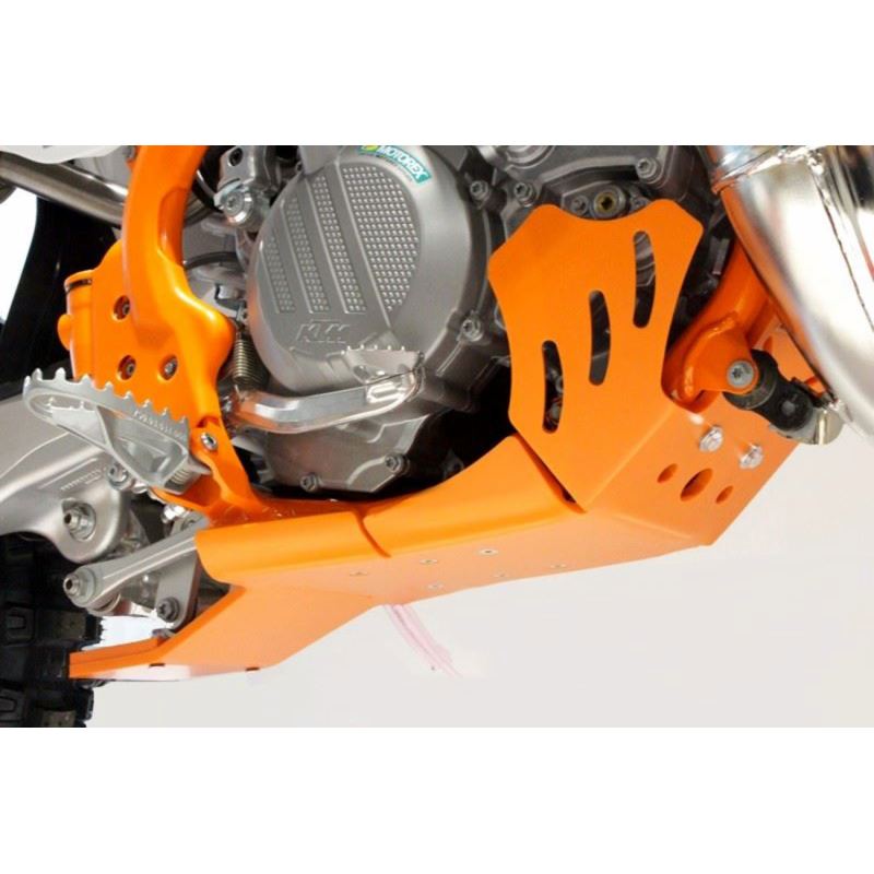 XTR SKIDPLATE 8MM KTM 250-300-SX-XC ORANGE