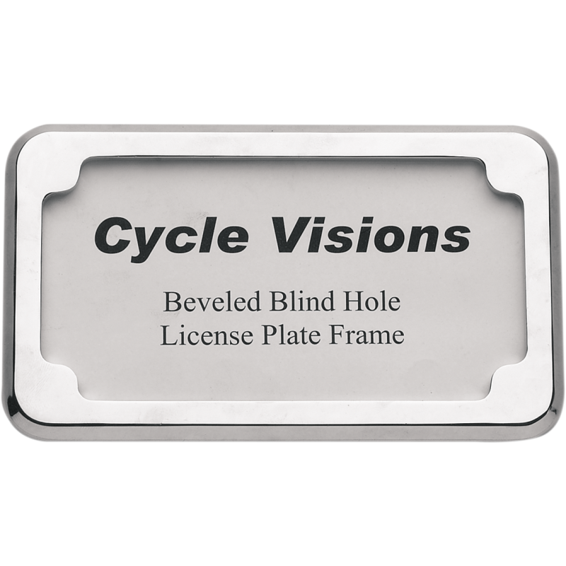 CHROME BEVELED LIC/PLATE FRAME