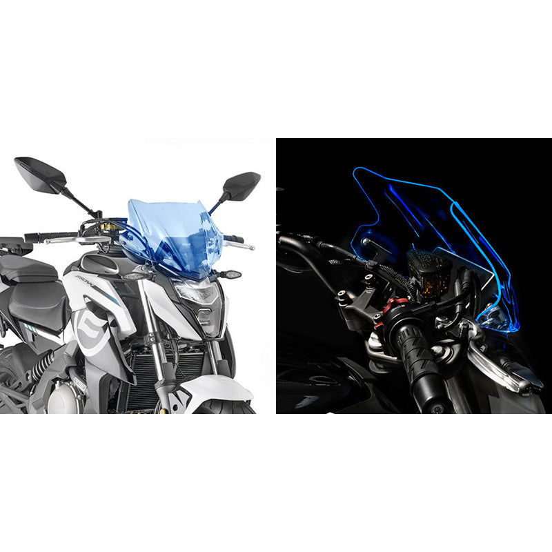 SPECIFIC WINDSHIELD ''ICE'' BLUE (28X36,5CM)
