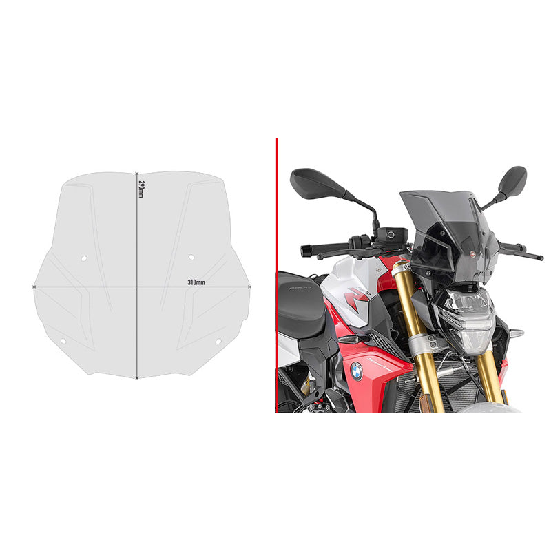 SMOKE WINDSCREEN BMW F900R