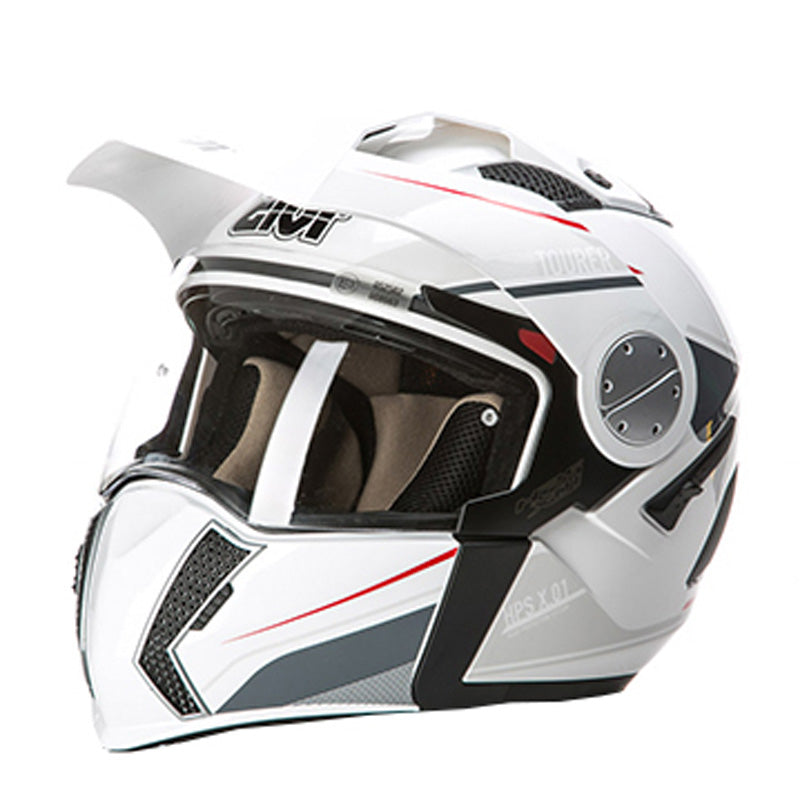 #TOURER HELMET WHITE SIZE LARGE