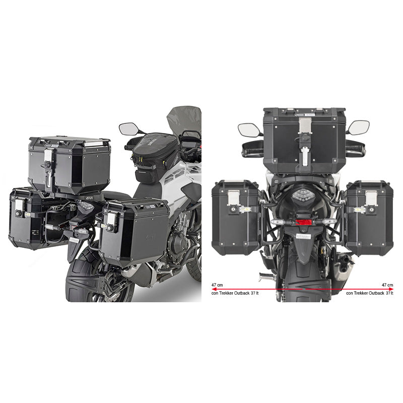 TUBULAR HOLDERS CAM-SIDE HONDA CB500X 2019