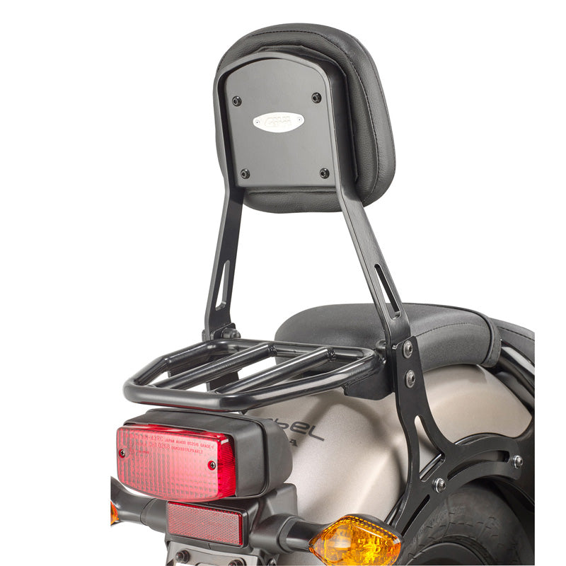 BACKREST + RACK REBEL 500 - BLACK