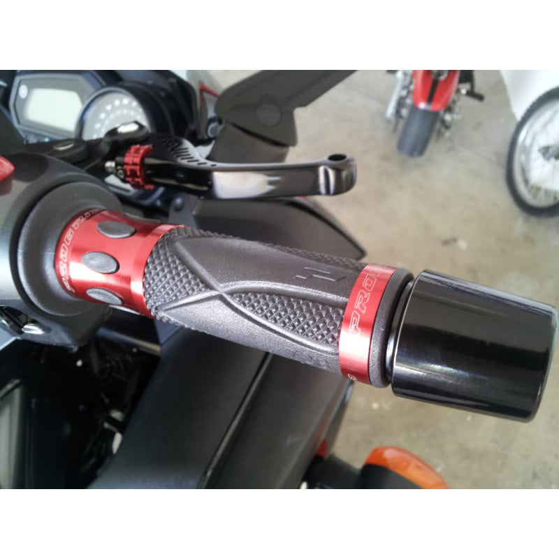 GRIPS ART 728 MM 22/25 RUBBER RED ANODIZED