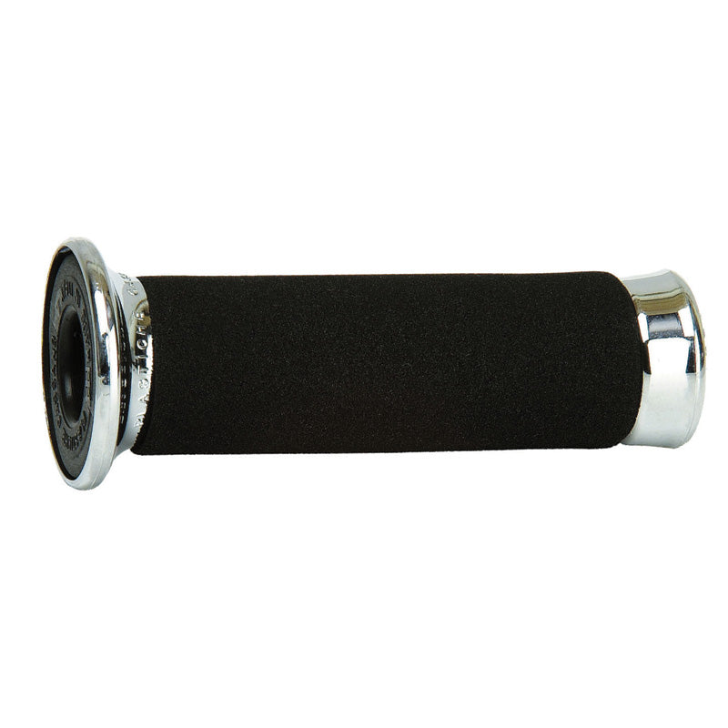 HAND GRIPS 860 BLACK/CHROMED CUSTOM 7/8 130MM