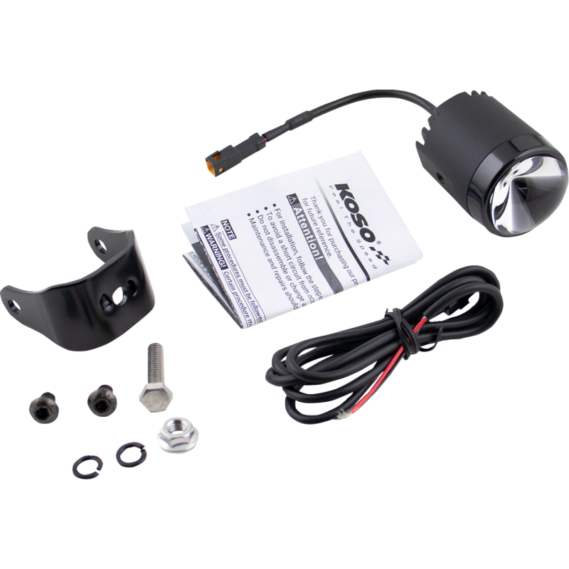 MINI LED HEADLIGHT - HIGH BEAM BLACK-CLEAR