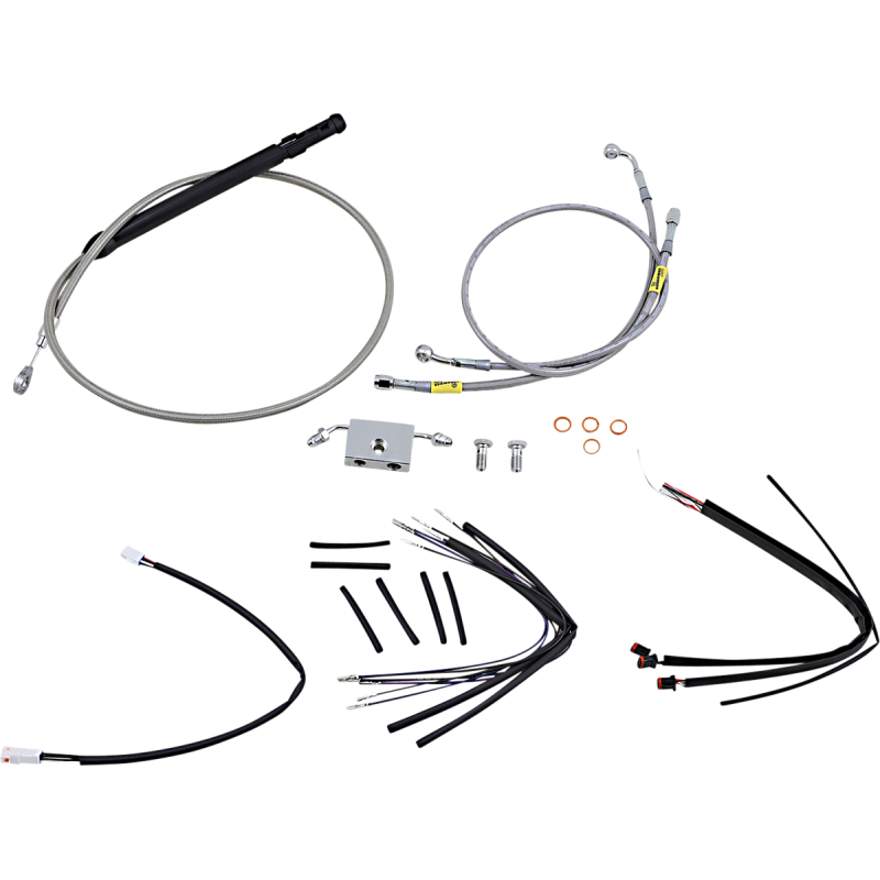 Control Kit - 14" Gorilla Handlebars - Stainless