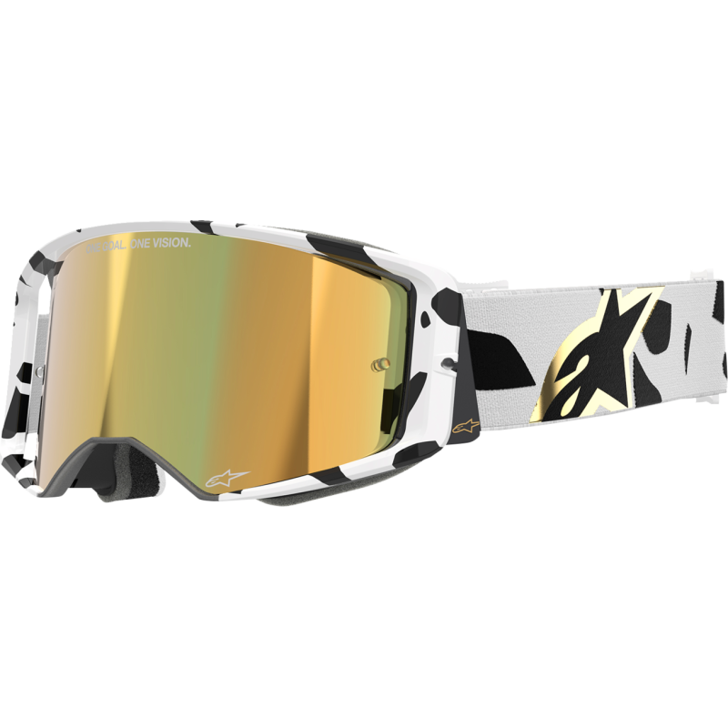 GOGGLE SUPERTECH CORP WHT/GLD/ MIR GLD