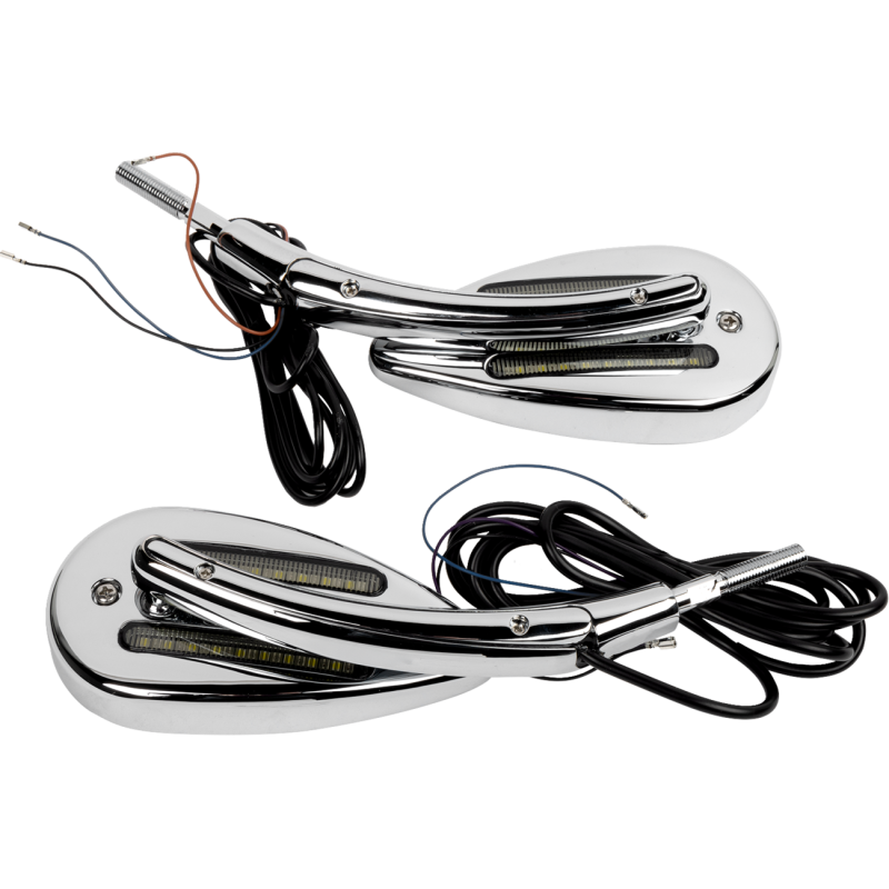 MIRRORS LED RUN & TURN SIGNAL CHROME