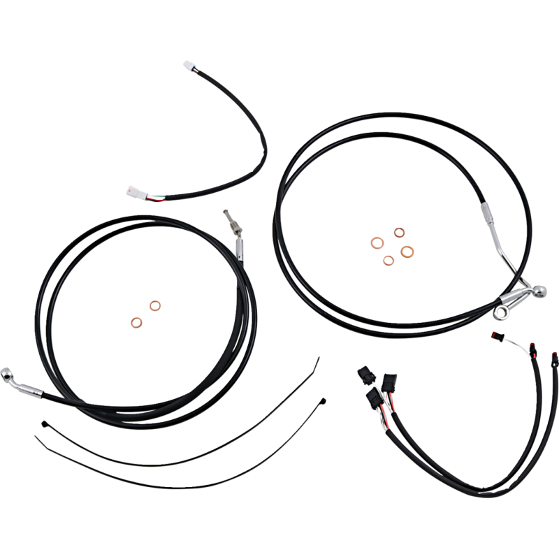 Control Cable Kit - XR - Black/Chrome