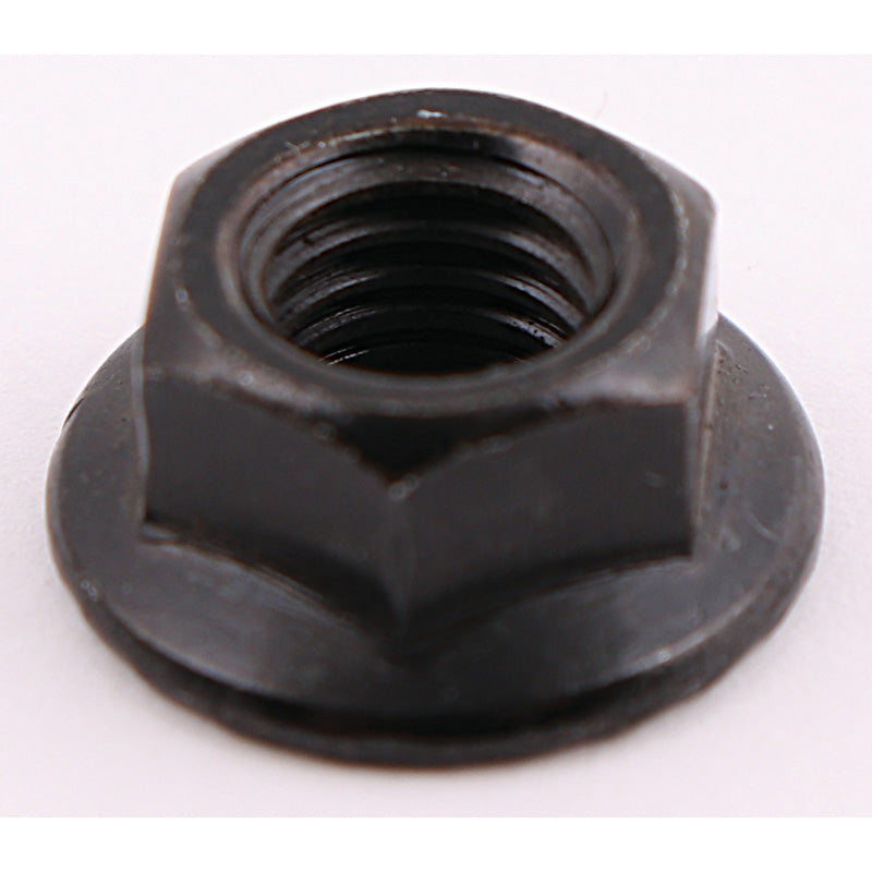 HEX FLANGE NUT  8MM BLACK  PACK/50