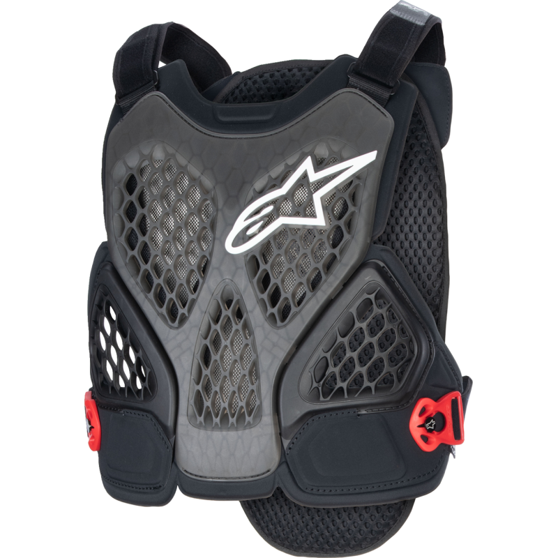 A-6 PLASMA CHEST PROTECTOR - SM - BLK/RED