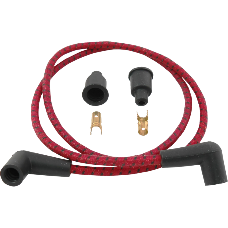 WIRES RED/BLK BRAID
