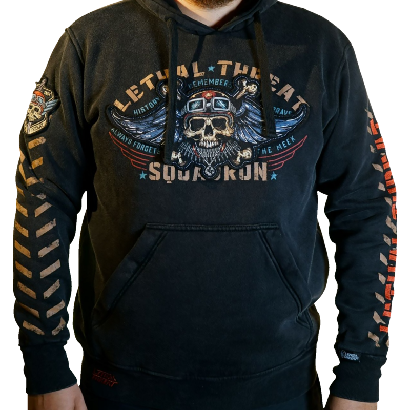 HOODY FIGHT FLIGHT BK 2XL