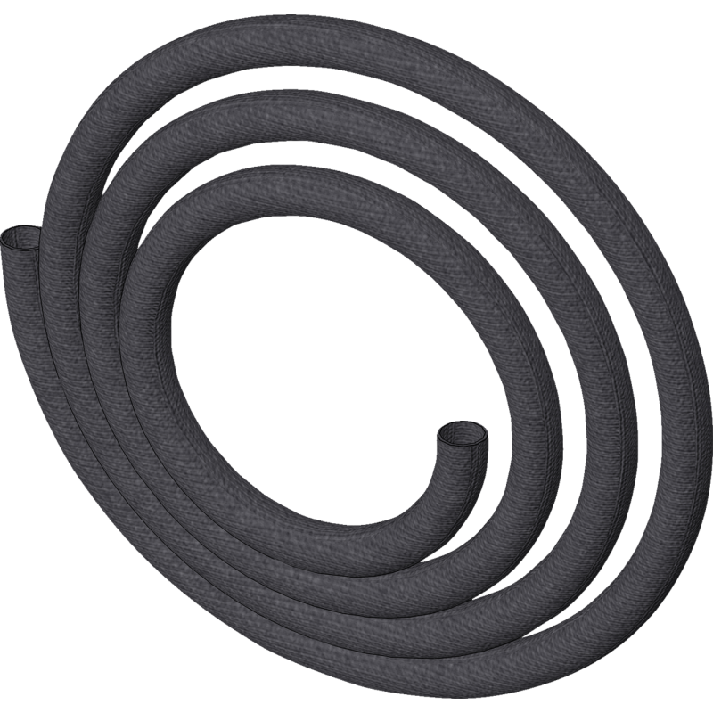 SYNTHETIC WINCH ROPE SHEATH - BLACK - ATV
