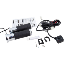 TITAN HEATED GRIPS CHROME (7/8 + 1'')