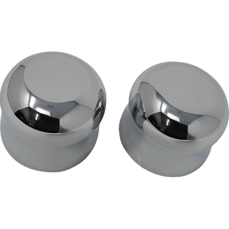 Axle Cap - Front - Smooth - Chrome