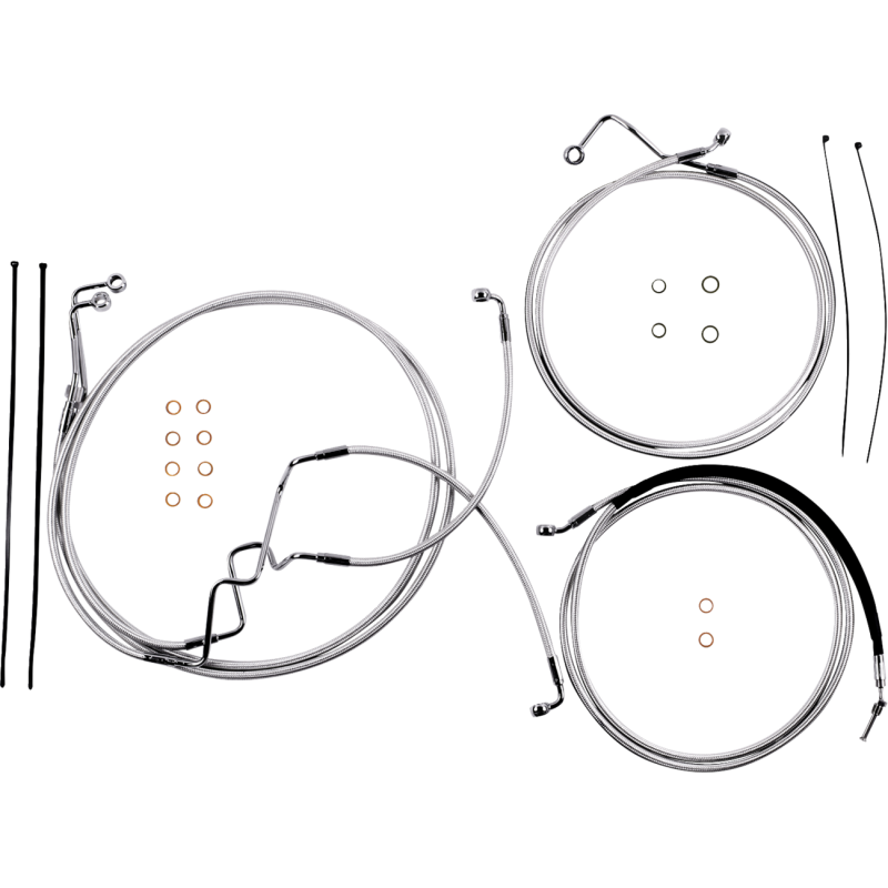 Sterling Chromite II  Handlebar Install Kit - 8" -17-20 FLHR
