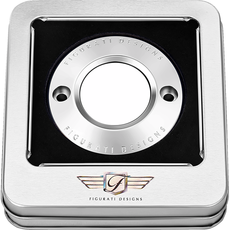 TIMING COVER PLAIN SILVER, 2-HOLE