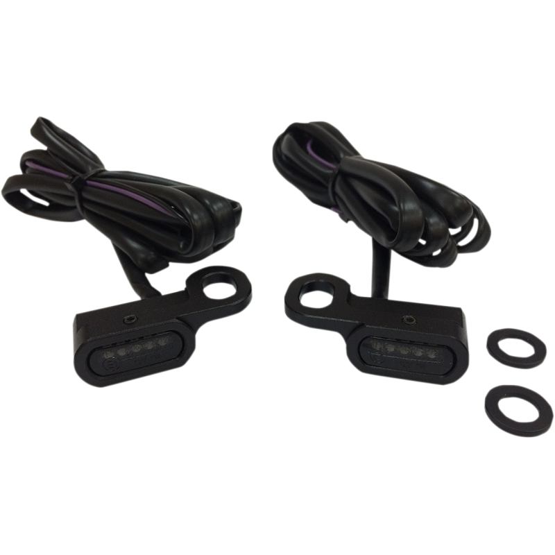 09-16 FLHT LED H/B MRKR LIGHTS BLK SMK PR