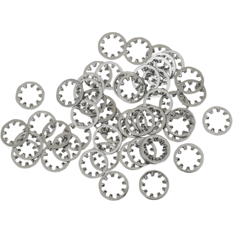 5/16" (50PK) CHROME INSIDE STAR WASHER