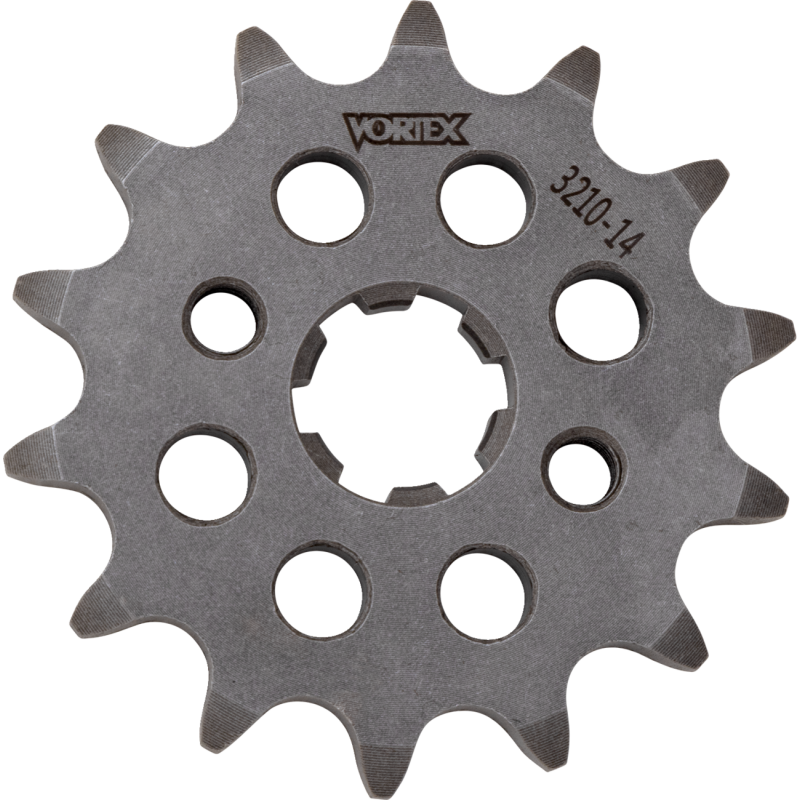 SPROCKET VORTEX STEEL FRONT 420-14 TOOTH SLVR