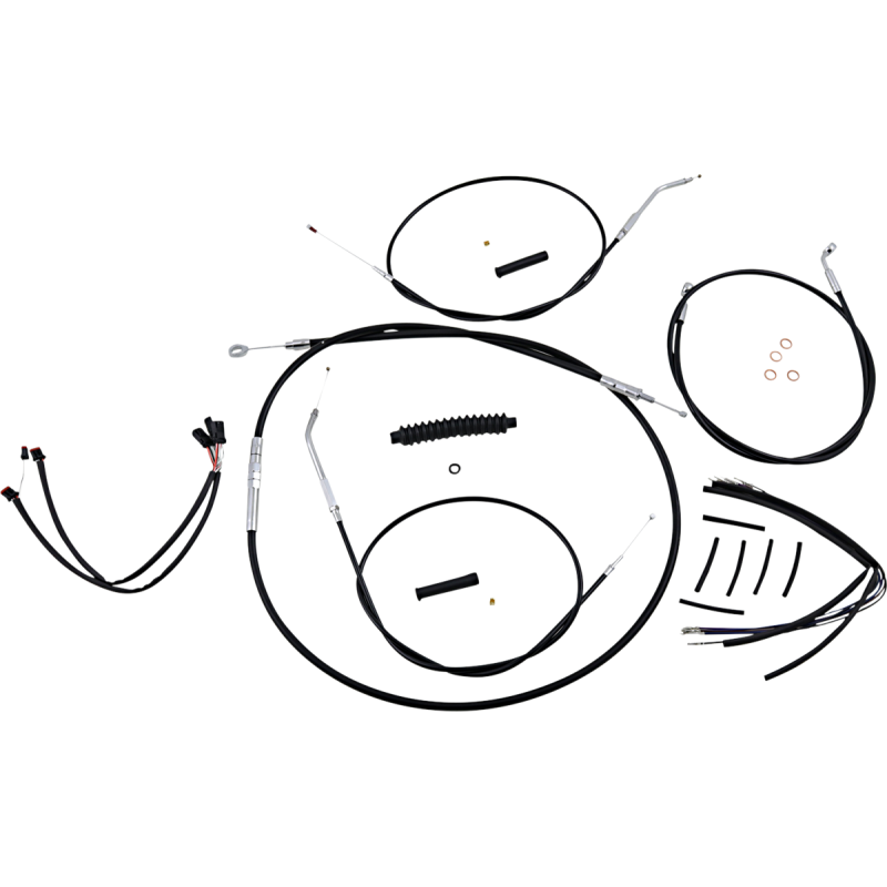 Control Cable Kit - XR - Black/Chrome