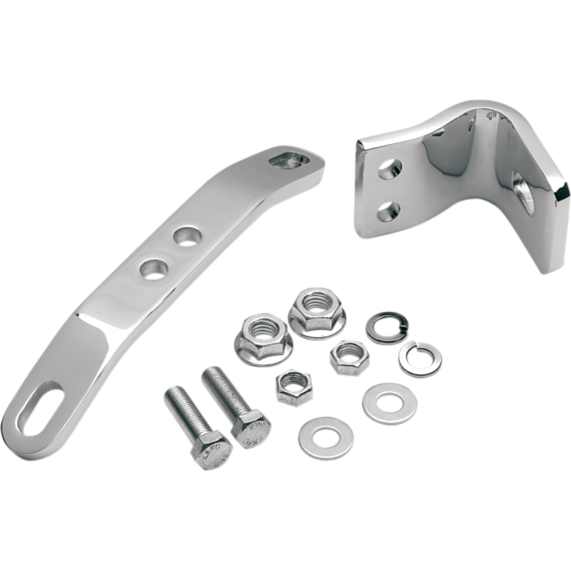 48-84 B/TWIN MOTOR MOUNT CHROME 2PC
