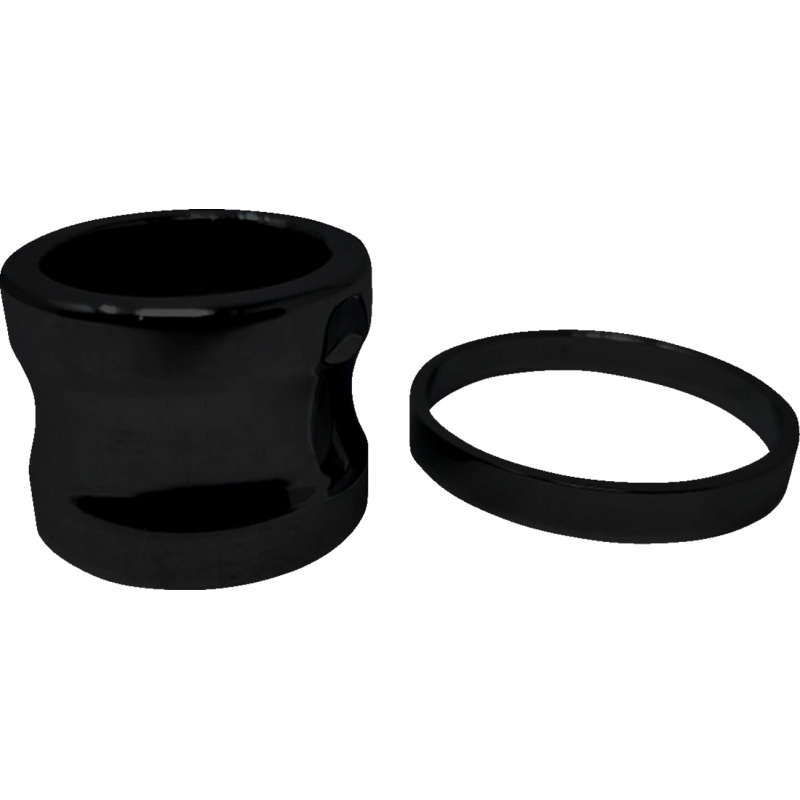 Axle Spacer - Smooth - Black - ABS